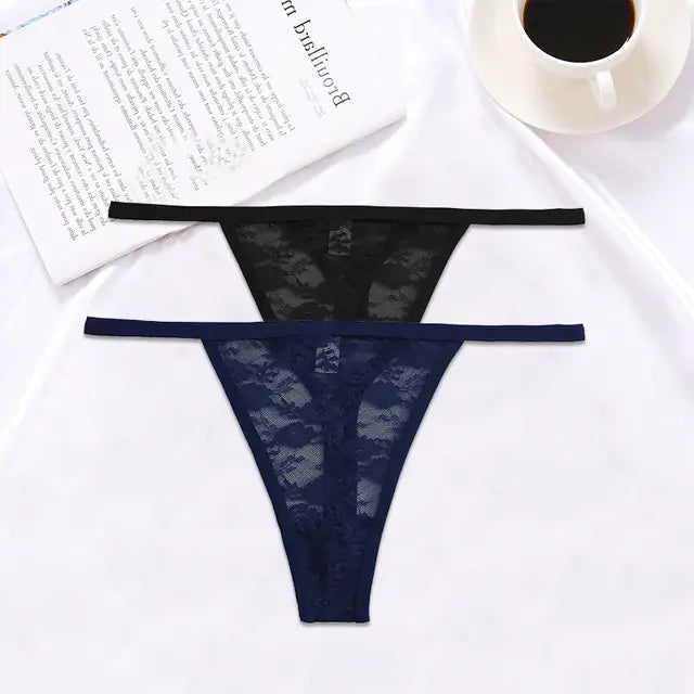 Lace G-String Panties 2PCS/Set