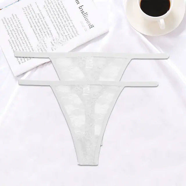 Lace G-String Panties 2PCS/Set