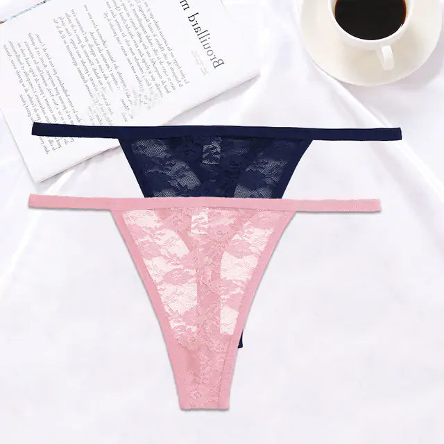 Lace G-String Panties 2PCS/Set