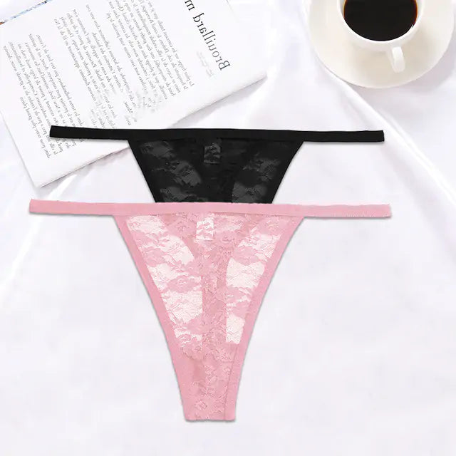 Lace G-String Panties 2PCS/Set