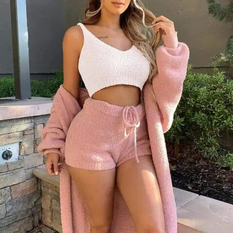 Cozy Fuzzy Lounge Set