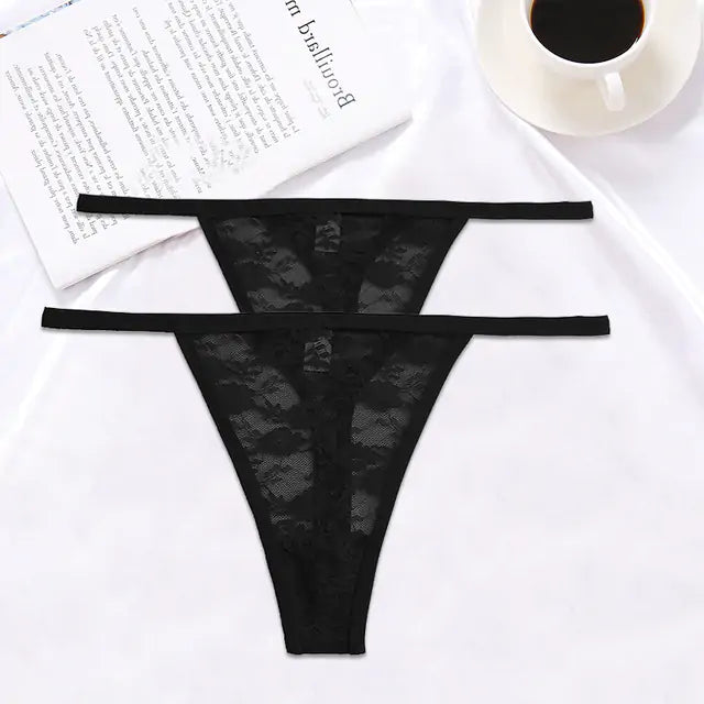 Lace G-String Panties 2PCS/Set