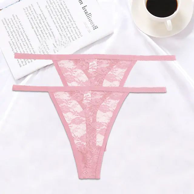 Lace G-String Panties 2PCS/Set